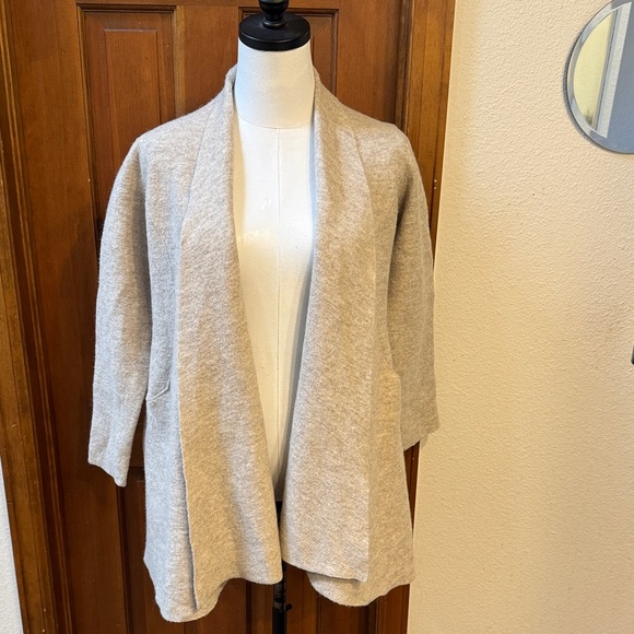 Alicia Adams Alpaca Light Brown Women's Cardigan Jacket Size XS